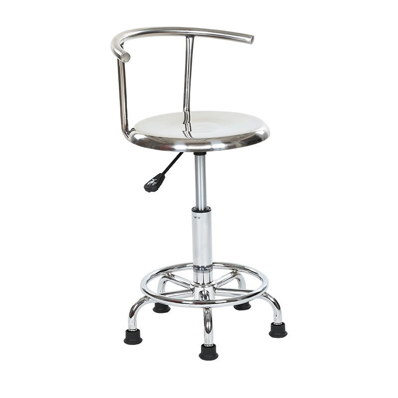 Medical Lab Chair - Kursi bar dengan sandaran baja tahan
