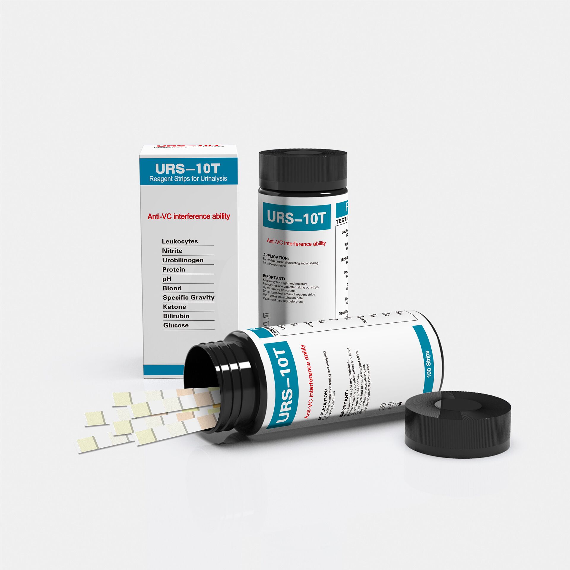 Urinalysis Reagent Strip - URS-10T strip tes urin 10 parameter