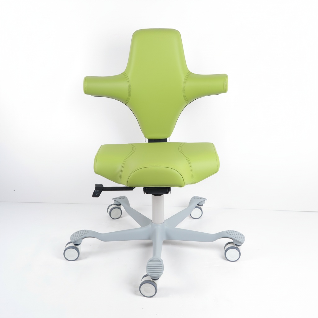 Medical Lab Chair - Kursi Ergonomis, Kulit PU Medis 430-570mm,