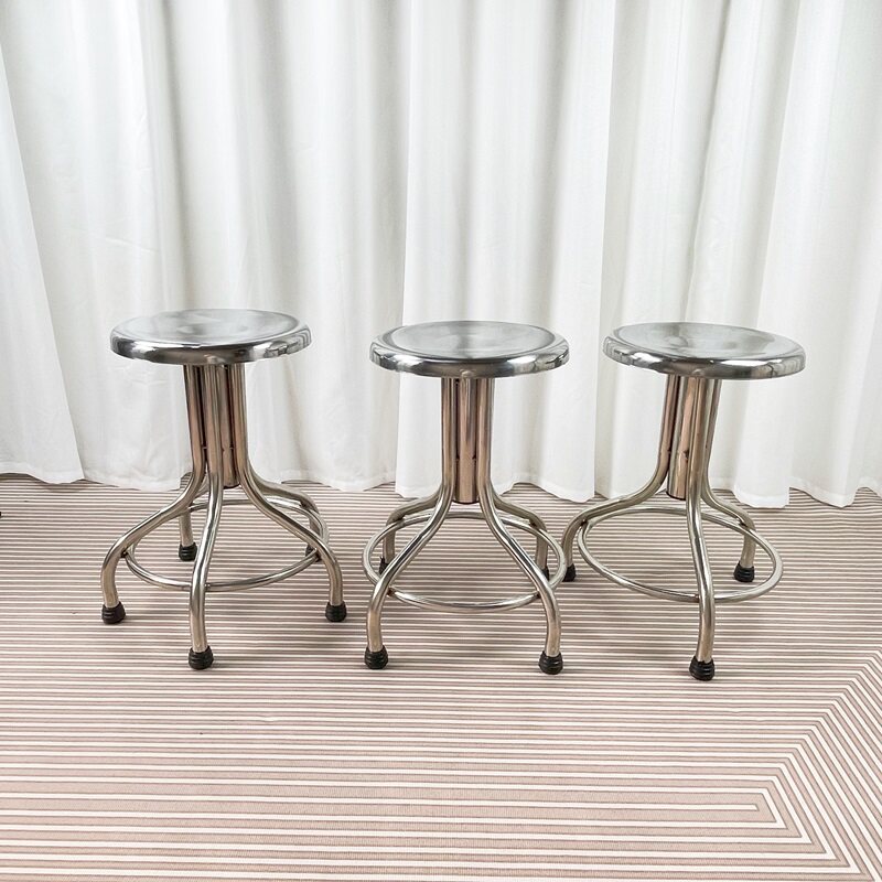 Kursi Putar Bulat Stainless St - Medical Lab Chair ulasan dan harga