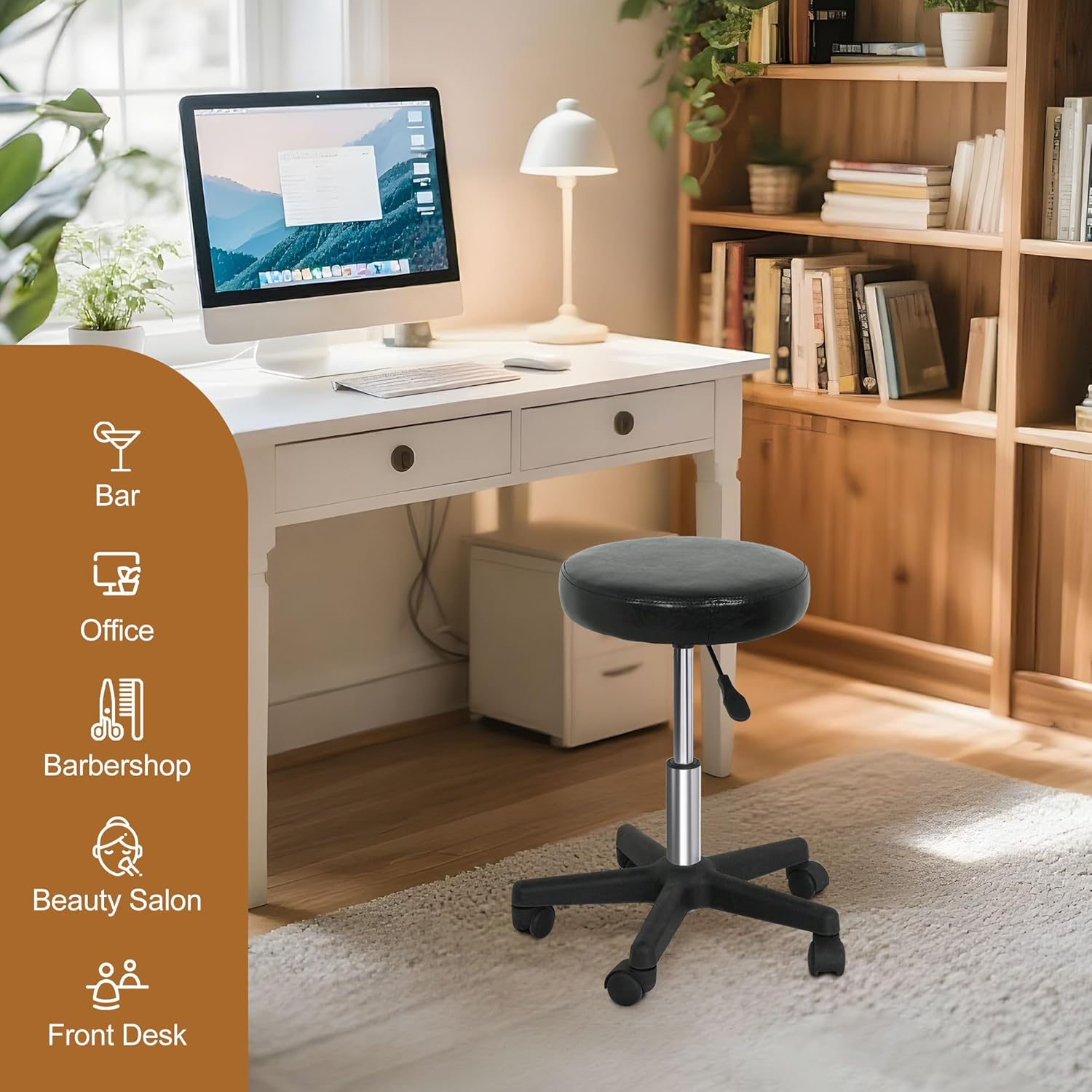 Kursi Roda dengan Roda Kulit P - Medical Lab Chair ulasan dan harga