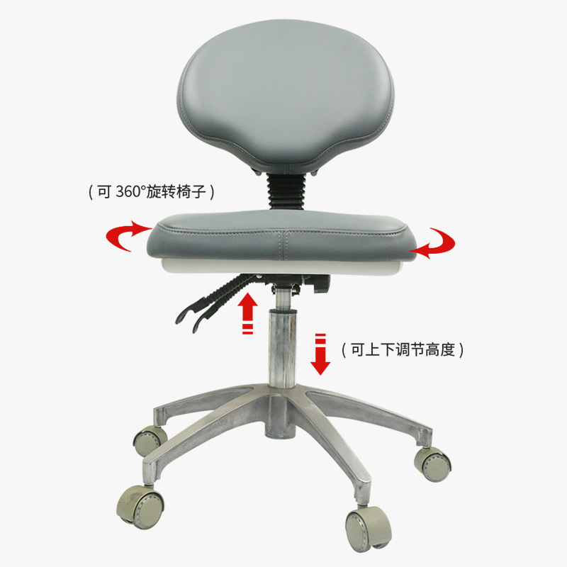 Kursi belakang kulit yang dapa - Medical Lab Chair ulasan dan harga