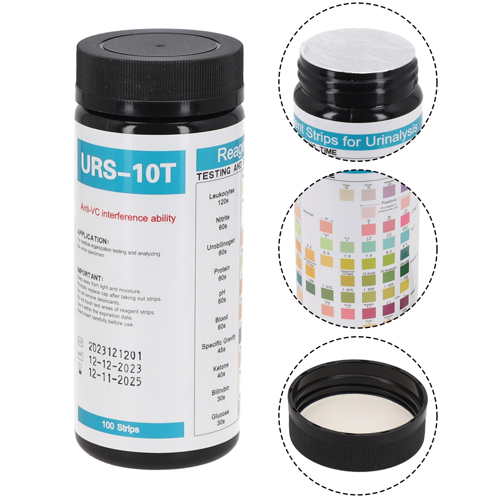 100 strip URS-10T strip Urinal - Urinalysis Reagent Strip ulasan dan harga