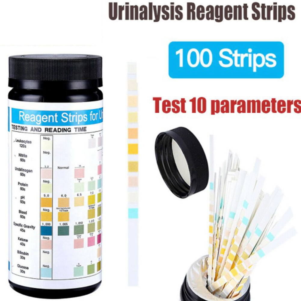 100 strip URS-10T strip Urinal - Urinalysis Reagent Strip ulasan dan harga